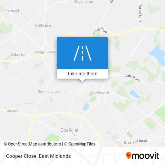 Cooper Close map