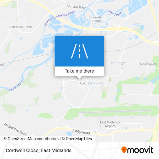 Cordwell Close map