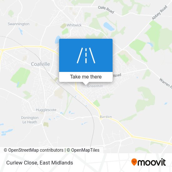 Curlew Close map