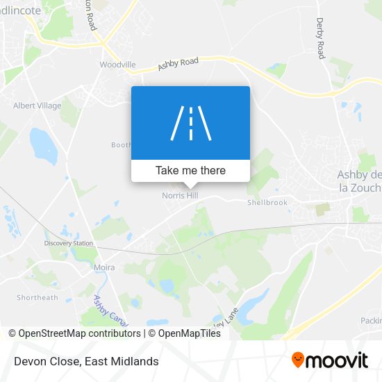 Devon Close map