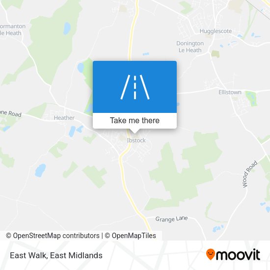 East Walk map
