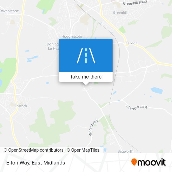 Elton Way map