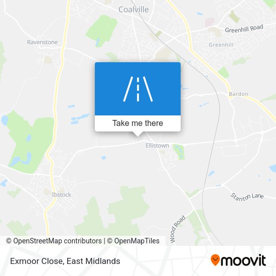 Exmoor Close map