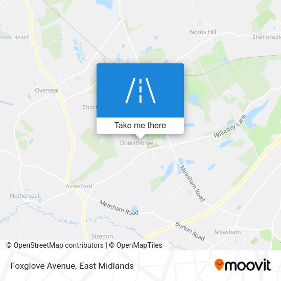 Foxglove Avenue map
