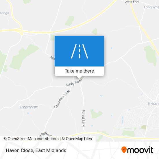 Haven Close map