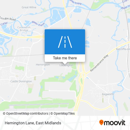 Hemington Lane map