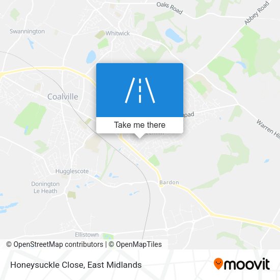 Honeysuckle Close map