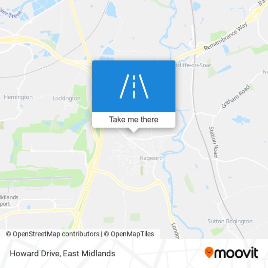 Howard Drive map