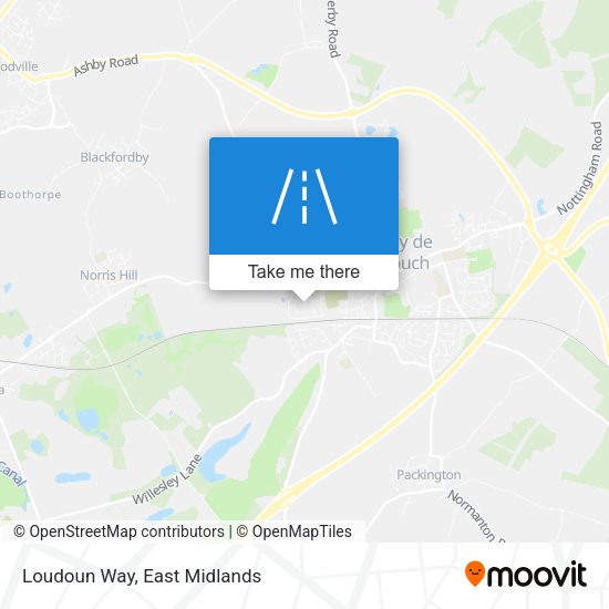 Loudoun Way map