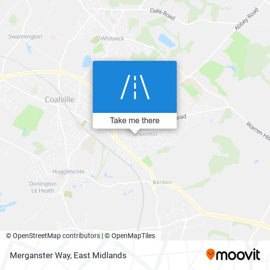 Merganster Way map