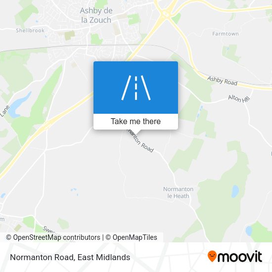 Normanton Road map