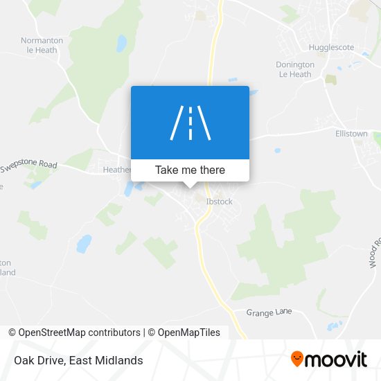 Oak Drive map