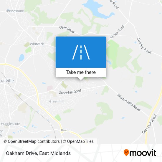Oakham Drive map