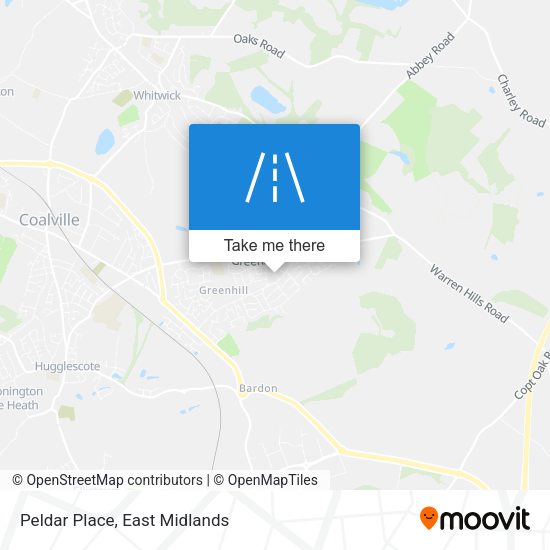 Peldar Place map