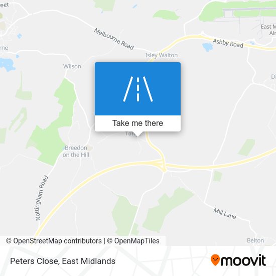 Peters Close map