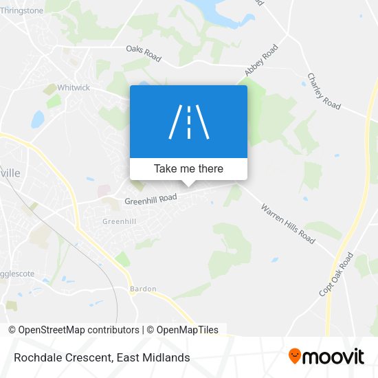 Rochdale Crescent map