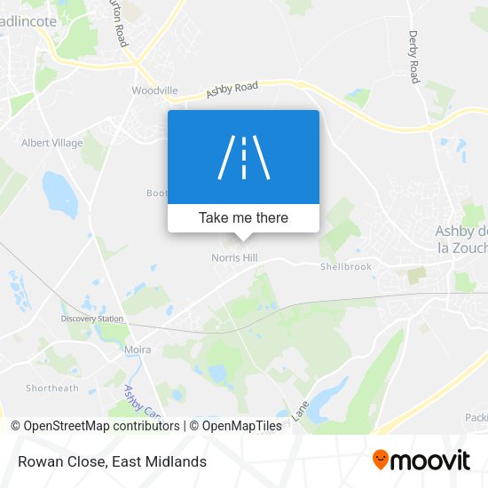 Rowan Close map