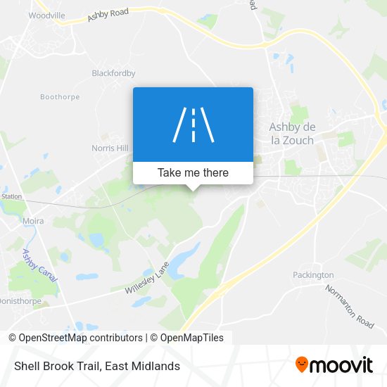 Shell Brook Trail map