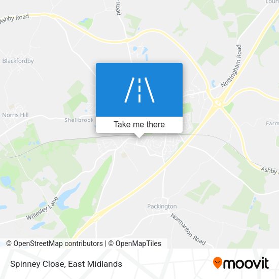 Spinney Close map
