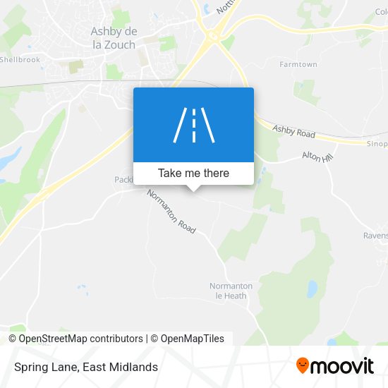 Spring Lane map