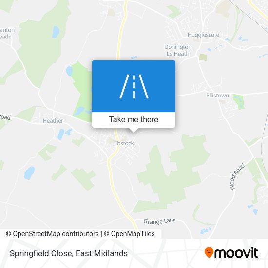 Springfield Close map