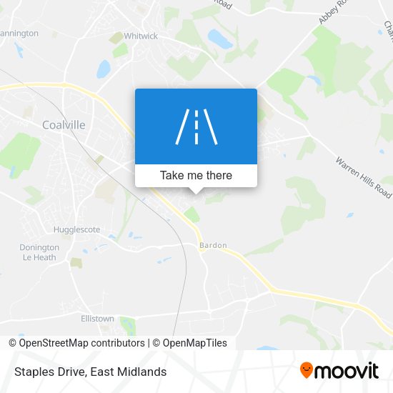 Staples Drive map