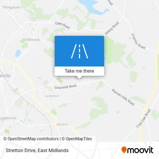 Stretton Drive map