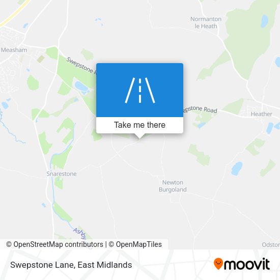 Swepstone Lane map