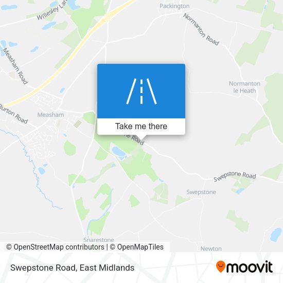 Swepstone Road map