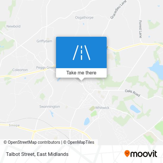 Talbot Street map