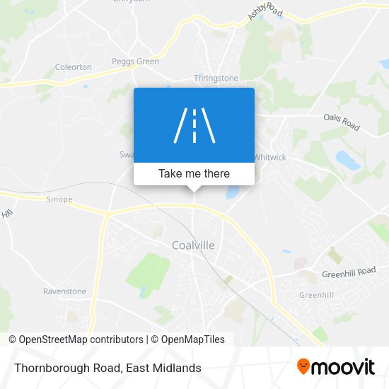 Thornborough Road map