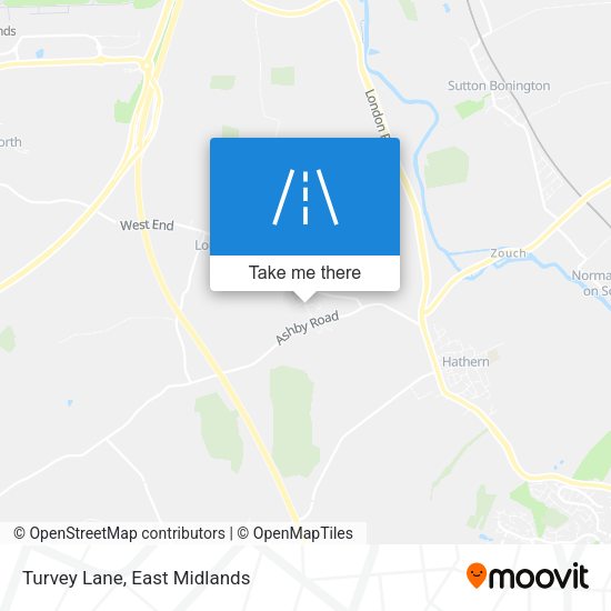 Turvey Lane map