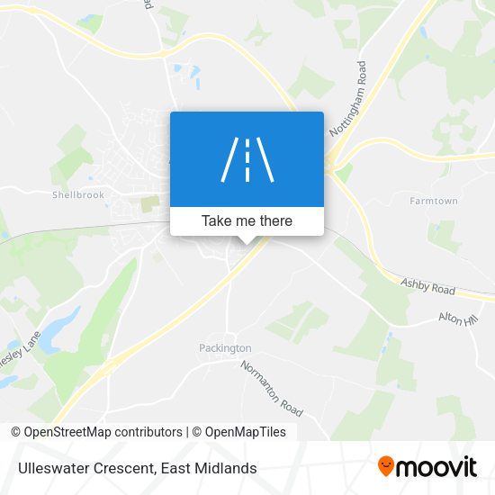 Ulleswater Crescent map