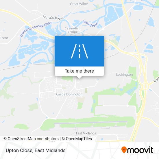 Upton Close map