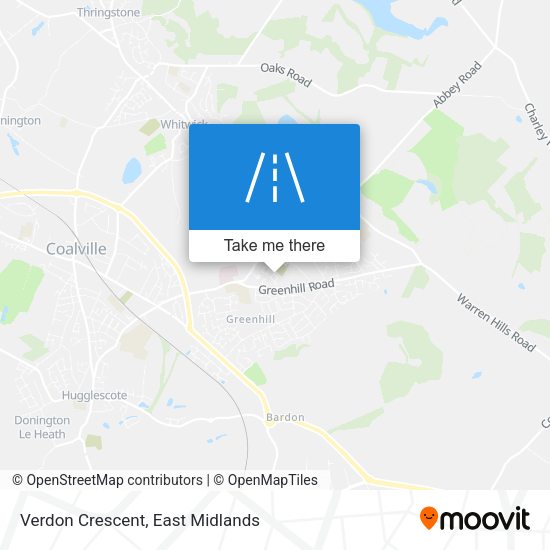 Verdon Crescent map