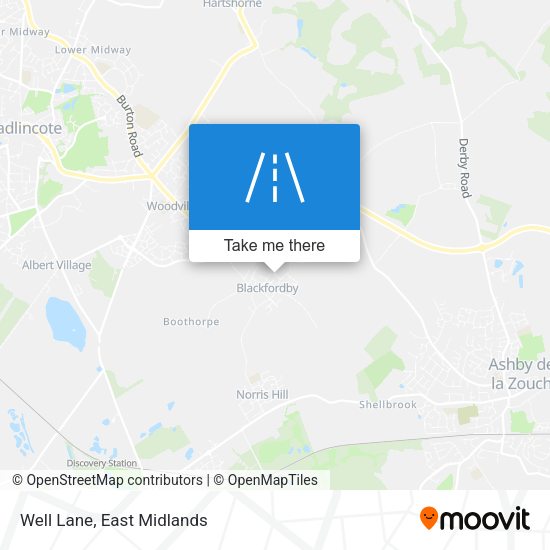 Well Lane map