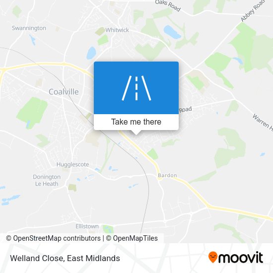 Welland Close map