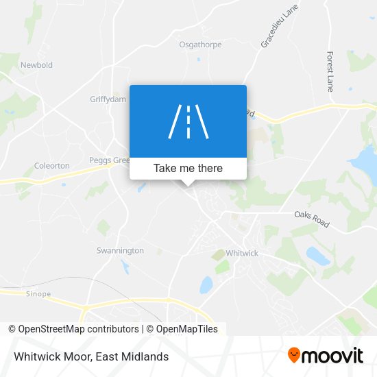Whitwick Moor map