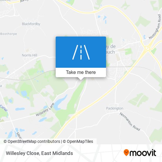 Willesley Close map