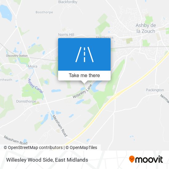 Willesley Wood Side map