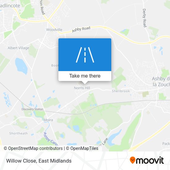 Willow Close map