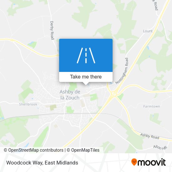 Woodcock Way map