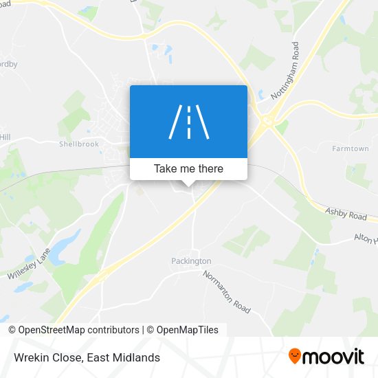 Wrekin Close map