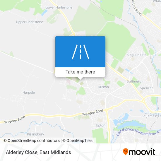 Alderley Close map