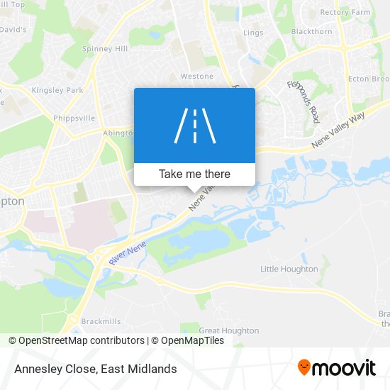 Annesley Close map