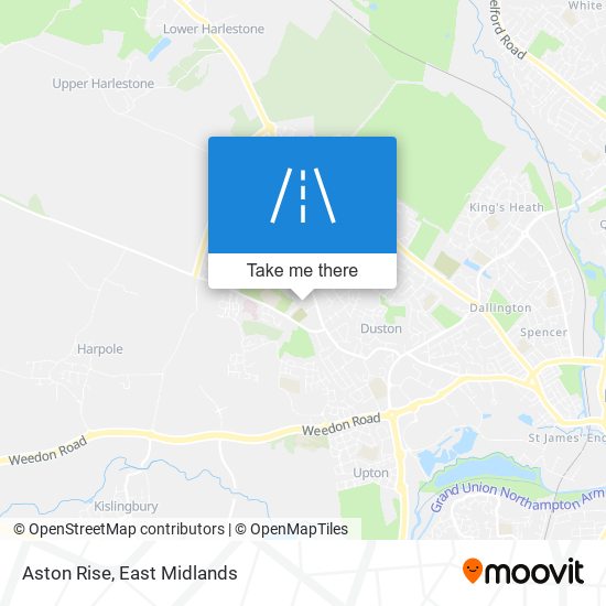 Aston Rise map