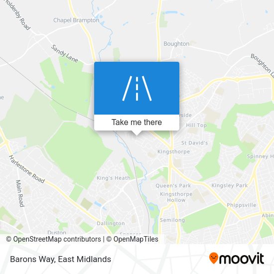 Barons Way map