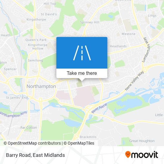 Barry Road map