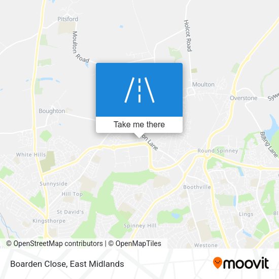 Boarden Close map