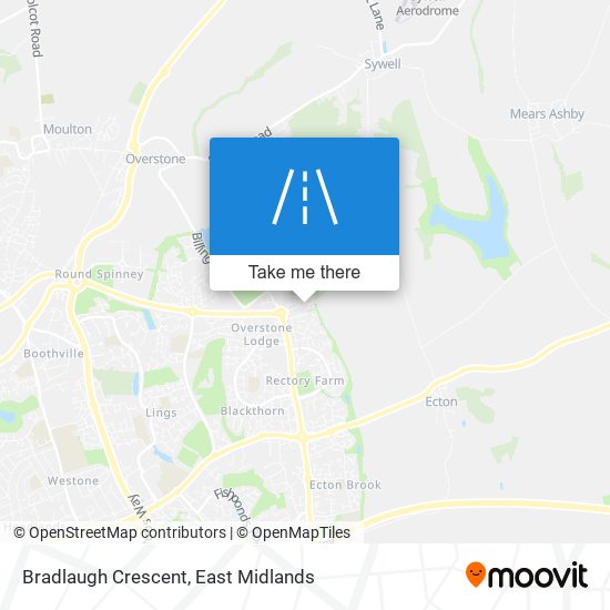 Bradlaugh Crescent map